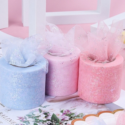 Bom preço. Poliéster Organza Tulle Rolls com Design Multicolor Respirável on-line