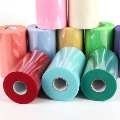 Bom preço. Instruções de cuidados Lavar à mão ou secar limpo Organza simples Tulle rolos para festa on-line