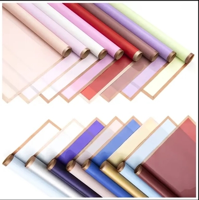 Bom preço Papel de embrulho de flores impermeável para buquês de cores personalizáveis on-line