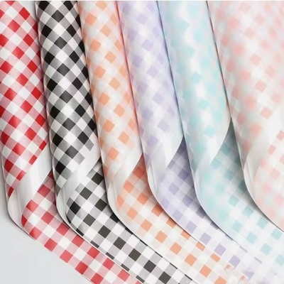 Bom preço 58*58 cm 20pcs por embalagem Papel sintético Papel de embrulho de flores para DIY Bouquet de flores on-line