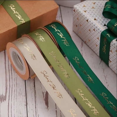 Bom preço. Lente de cetim personalizável Lente de papel de ouro rosa impressa para embrulho de presentes on-line