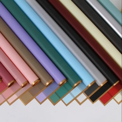 Bom preço. Papel de embrulho de flores coreano em cores personalizadas com impressão lisa e à prova d'água on-line