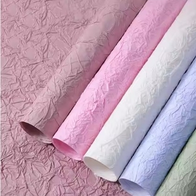 Bom preço Papel de embrulho florista em textura de pedra para embalagens sustentáveis de buquês de flores on-line
