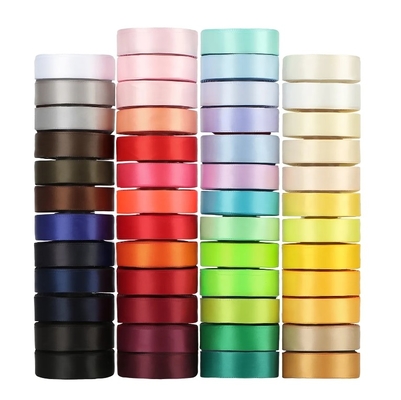 Bom preço. 196 Faixa de Arco-Íris de Cores Single Double Face 100% Poliéster Satin Wrap Rolo de Faixa on-line