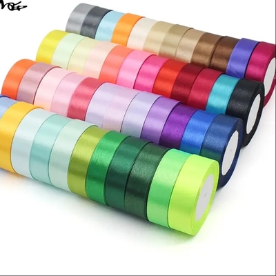 Bom preço. Faixa de satinado de cor sólida para embalagem de presente 25 mm Personalizar Tamanho do pacote 9X9X2,5 cm on-line