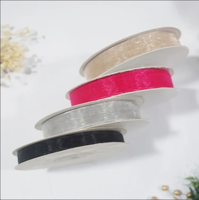 Bom preço. Faixa de organza ecológica 196 Opções de cores para embalagens de presentes e decoração de cozimento on-line