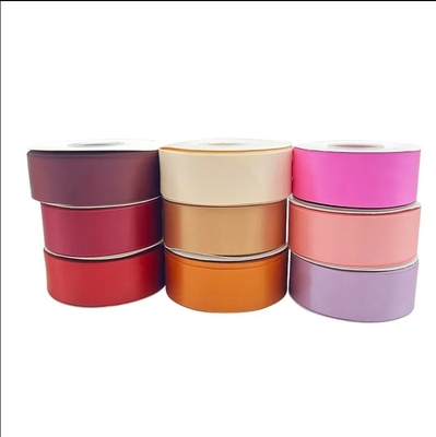 Bom preço. Fábrica por atacado Custom Double Faced Satin Wrap Ribbon Roll Imprimir Logotipo Personalizado Com Gift Wrap on-line