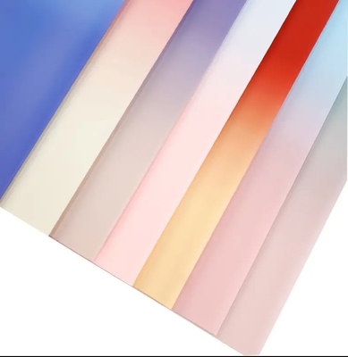 Bom preço. Papel de embrulho de presentes de flores de dois lados Glorious Youth Graduated Color Wrapping Paper Bouquet Materiais de embalagem on-line