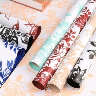Bom preço. Tanabata Story Rose Flower Papel de embrulho de flores Kraft Paper Bouquet Papel artesanal Floristeria de flores Materiais de arte de flores on-line