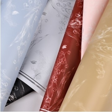 Bom preço. Papel de embrulho de flores impermeável da loja de flores com Lizhiran Lily of the Valley Design 56 * 56cm on-line