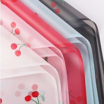 Bom preço. Papel de embrulho floral impermeável cerâmica mate de 56 cm com desenho coreano translúcido on-line