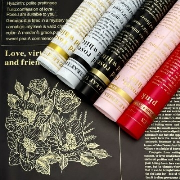 Bom preço. Papel Nosa Papel de embalagem de flores de ervas Papel à prova d'água Papel coreano Papel floral Papel de embalagem de flores Materiais de papel por atacado on-line
