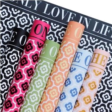 Bom preço. Papel de embrulho de flores feito à mão à prova d'água 56*56cm on-line