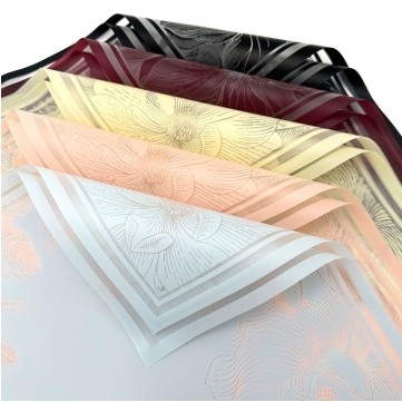 Bom preço. Mulan Jelly Film Papel de Embalagem de Flores Impermeável 57*57cm Material de Embalagem de Bouquet de Flores Multicolor on-line