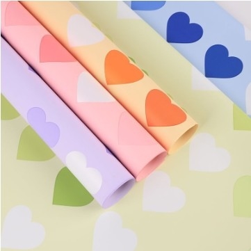 Bom preço. Papel de embrulho de buquê de rosas impermeável em cores de amor de neon on-line