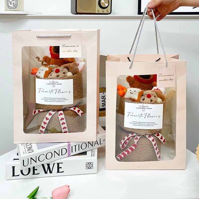 Bom preço. 18x33cm Brinco de Capibara Plush Bouquet Regalo Único para o Dia do Professor Decoração e aniversário criativo on-line