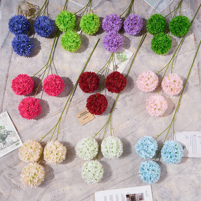 Bom preço Simulação de pomposo buquê de flores falsas para arranjo do piso do casamento, paisagismo decorativo de ponta para a configuração do casamento on-line