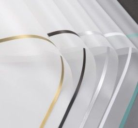 Bom preço. Papel de borda fosco de estilo simplificado com papel de embalagem floral de ponta on-line