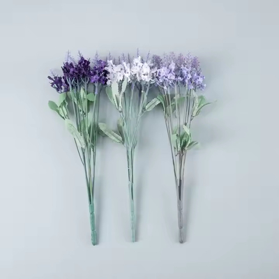 Bom preço. 2025 Bouquet de Flor de Lavanda Artificial 10 Cabeças Arbusto de Lavanda de Seda Artificial Flores para Casamento Casa Decoração ao Ar Livre on-line