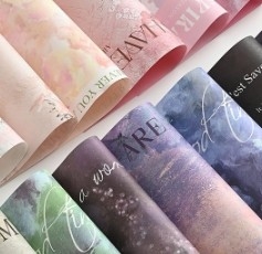Bom preço. Papel de pintura a óleo de celebridades de internet de alta qualidade papel de arte papel de embalagem de flores papel on-line