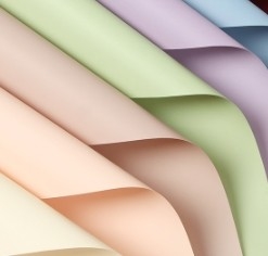 Bom preço. Papel de embalagem de flores à prova d'água de cor sólida on-line