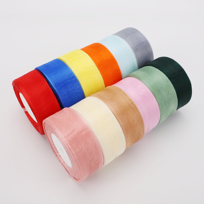 Bom preço. fita de chiffon de estilo coreano, fita de chiffon de cor sólida, caixa de presente de bolo, embalagem de flores, fita decorativa, gravata de laço, gravata de fita on-line