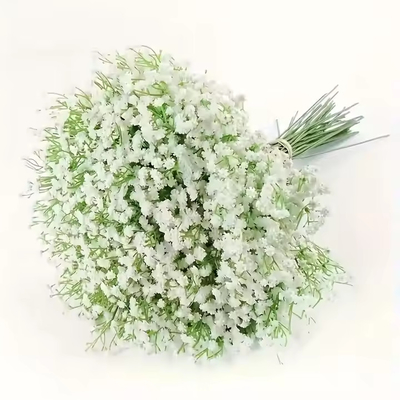Bom preço. SuperZ Baby Breath realista Flores artificiais Gypsophila Bouquets com festa de casamento Decoração de jardim Decoração de casa para a Páscoa on-line