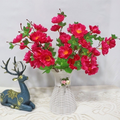 Bom preço. Casamento, adereços de fotografia, decoração interior e exterior com flores de pêssego realistas on-line