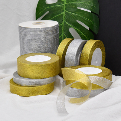 Bom preço. Cebola dourada e prateada com acessórios de decoração de arco, decoração de Natal, cinto de gaze de cebola dourada e prateada, arco de fita popular transfronteiriço on-line