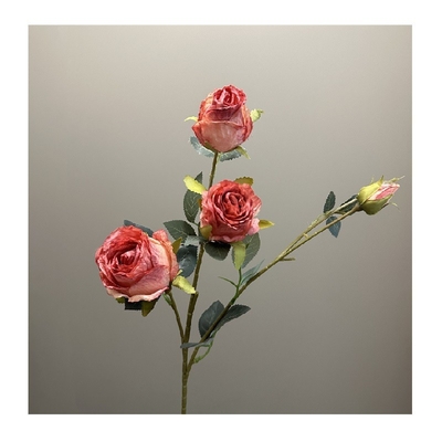 Bom preço. Flor artificial de rosa carbonizada retrô decoração de casa, decoração de casamento on-line