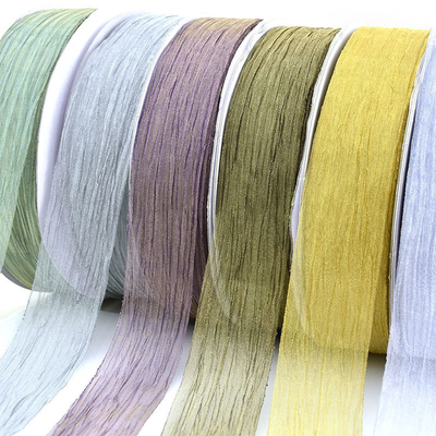 Bom preço. 38mm largura organza coreano plissado faixa de faixa de borboleta arco de cabelo clip acessórios por atacado on-line