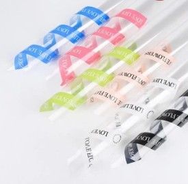 Bom preço. Papel de embalagem de flores de vidro minimalista colorido on-line