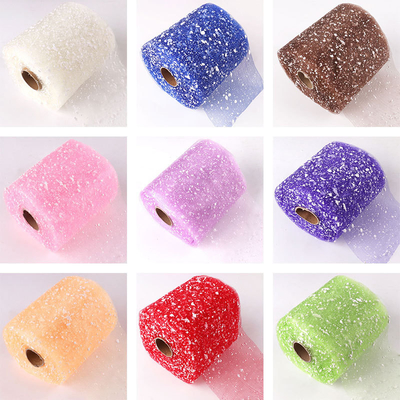 Bom preço. 15cm de largura rede de pontos de neve feita à mão DIY desenho animado flor decoração embalagem rede de casamento decoração com várias cores on-line