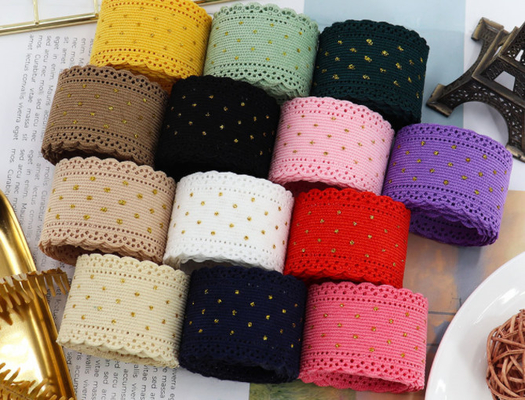 5 tamanho corduroy renda estampação a quente fita de ponto fita de 38mm arco DIY acessórios feitos à mão embalagem de doces