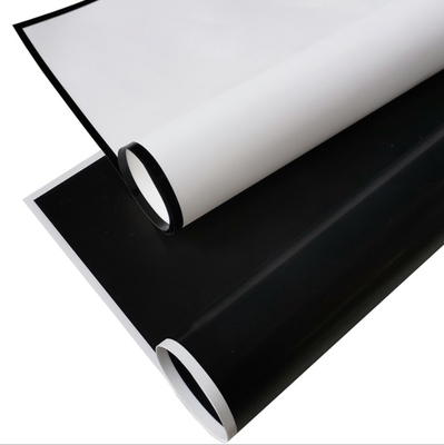Bom preço. Papel de embrulho de flores de borda preta e branca, buquê, papel vegetariano coreano, material de papel de embrulho à prova d'água, arte floral, cesto de flores, crisântemo on-line