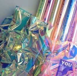 Bom preço. Papel de embalagem de flores fluorescentes à prova d'água on-line
