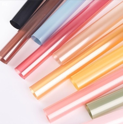 Bom preço. Papel de embalagem em película de geléia de celófano OPP colorido, papel de embrulho de flores, materiais de embalagem de buquês, materiais impermeáveis para floristas on-line