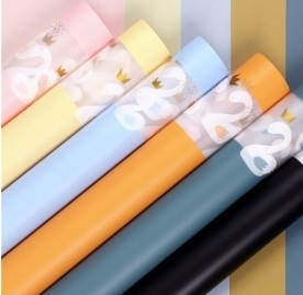 Bom preço. Papel mate com película de geleia impermeável Papel de embalagem de flores de Princesa Norsha on-line