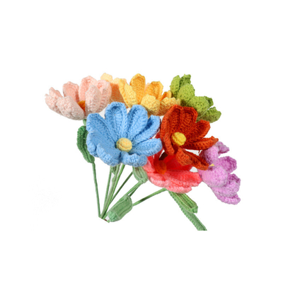 Bom preço. Fio de tricô feito à mão Flor Gesang produto acabado simulação buquê decoração de casa ornamento criativo fio feito à mão Flor Gesang on-line