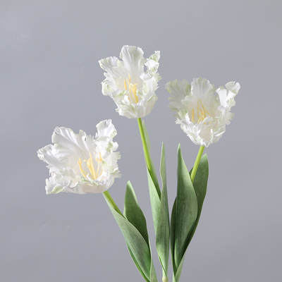 Mobiliário doméstico, buquê de flores artificiais, adereços de estúdio, 5 tulipas de pétalas duplas