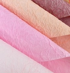 Bom preço. Papel de corante flutuante de tinta de pedra desenhada em madeira coreana para embalagens de flores on-line