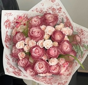 Chá preto da tarde Papel de embalagem de flores