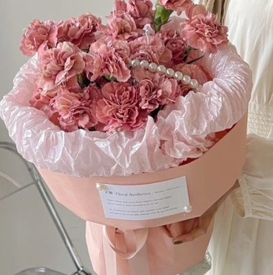 Papel de embrulho de flores da série Fenghua, papel kraft espessado à prova d'água, papel de embrulho de flores em rolos, papel coreano de cor sólida