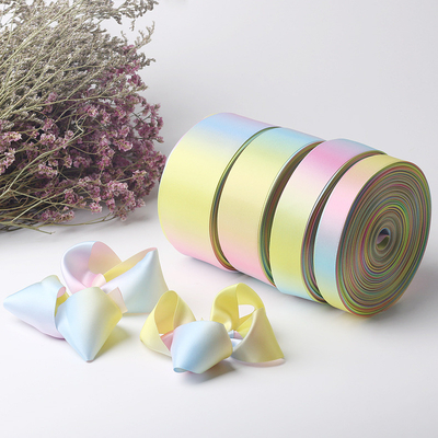 Bom preço. Meisida fita de um lado arco-íris arco-íris fita de arco-íris fita de torta fita de embalagem fita de material de bricolage fita de feixe de flores on-line