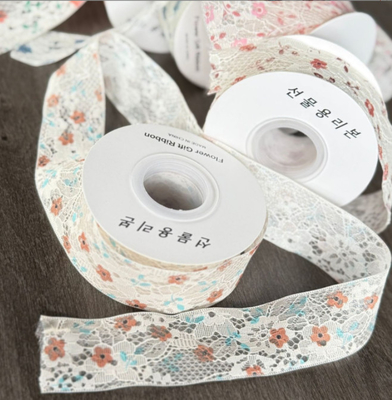 Luoyan Sheng 4cm * 10m Polyester Dupla Camada Flor Bud Ribbon A solução definitiva para artesanato DIY e embalagens de presentes