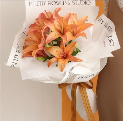 Bom preço. Papel britânico resistente a lágrimas, material de papel de embalagem para revestimento de flores, material de loja de flores, arranjo floral, embalagem de buquê, papel de limpeza de neve on-line