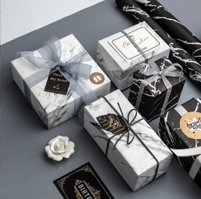 Bom preço. Papel de embrulho de flores com padrão de mármore preto Material de embalagem, suprimentos de floristas Papel de embrulho de flores Papel de embrulho de presente Papel de embrulho de frutas on-line