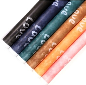 Bom preço. Papel Nuosha Amor Sem Traços Papel de Embalagem Floral Impermeável on-line