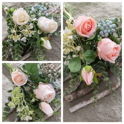 Bom preço. Fabricante de flores de simulação Mira rosa buquê decoração para o lar casamento transfronteiriço venda por atacado de flores falsas estilo INS on-line