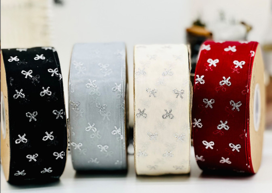 Avançado Prata Sparkle Borboleta Faixa de Neve Faça você mesmo acessórios de cabelo Material de arco Roupa Chapéu de palha Acessórios Caixa de presente Embalagem